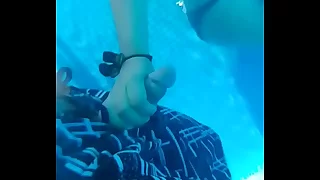 Fucking in the pool with my girlfriend Happy Ending part 2