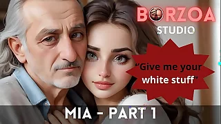 Mia and Papi - 1 - Horny old Grandpappa domesticated virgin teen young Turkish Girl